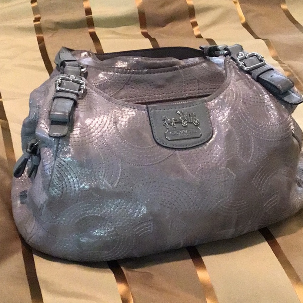 Coach Madison Maggie Metallic Handbag